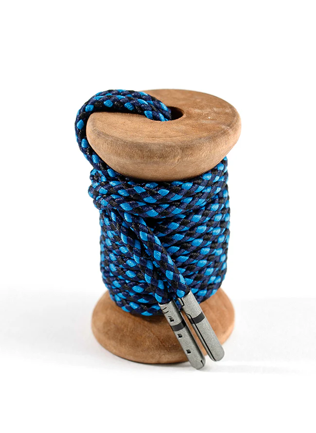 Navy, Denim & Black Braided Dress Laces